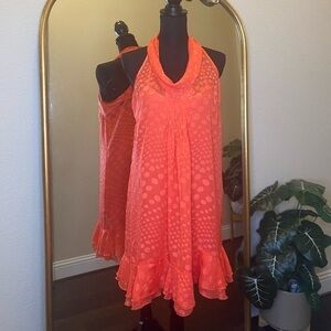 Love Stitch 2 Piece Sleeveless Chiffon Dress Ruffle Hem Size M